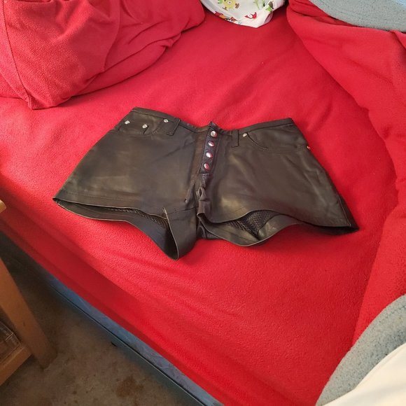 Leather Shorts - Picture 1 of 2